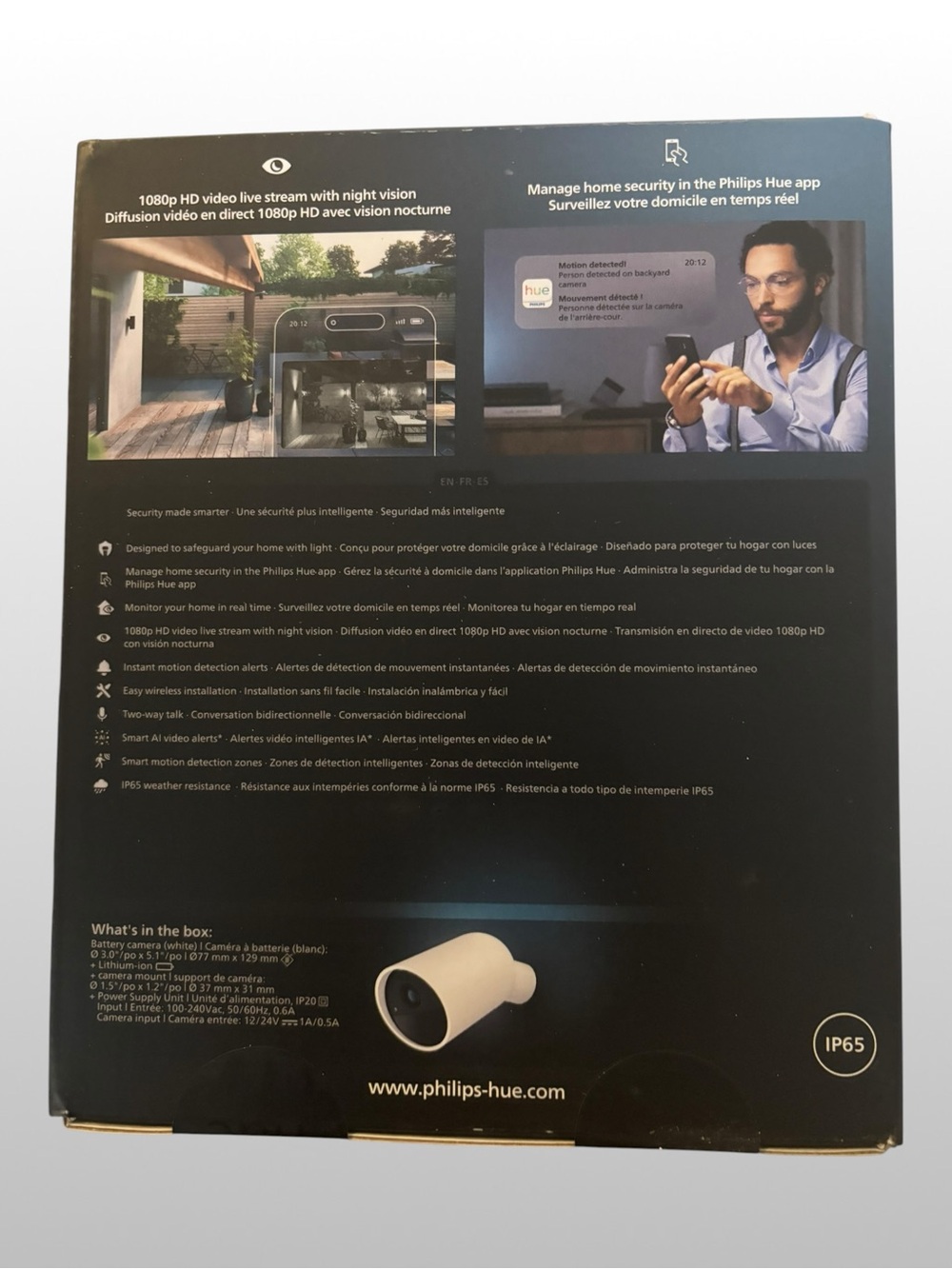 Philips Outdoor Security Camera - White (2-pack) - Picture 4 of 5